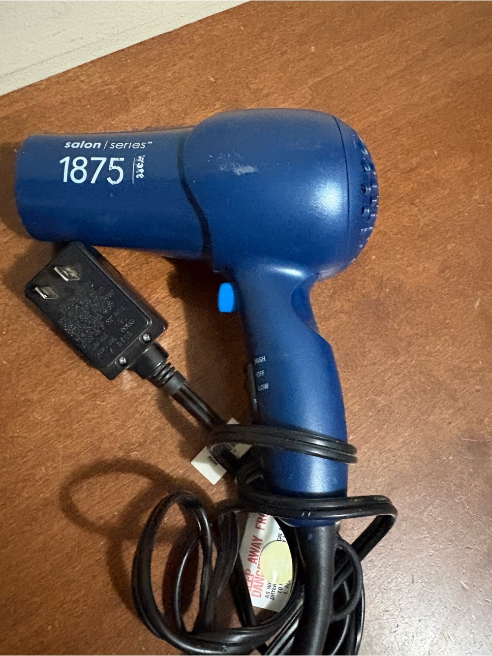Conair Salon Series 1875 1875W Standard Hair Dryer, Blue Electric